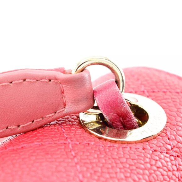 CHANEL COCO Mark top handle Handbag A93659 2WAYShoulder pink Caviar skin Women - Picture 4 of 12